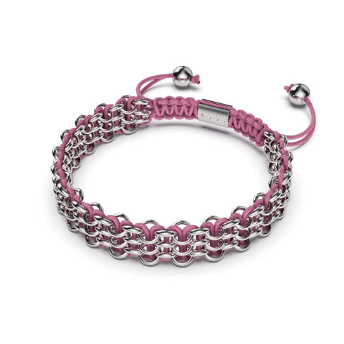 Bracelet à maillons suprême Kismet | Argent | Rose